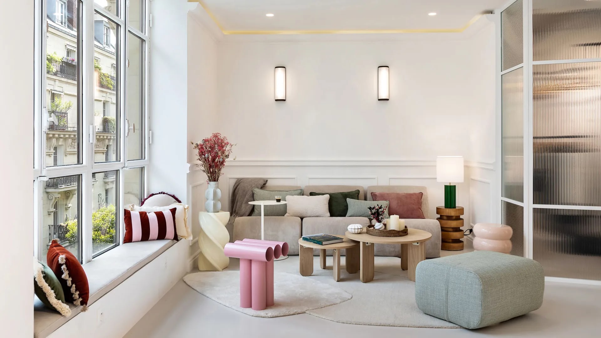 Upper-Floor Venue with Expansive Windows in Le Sentier