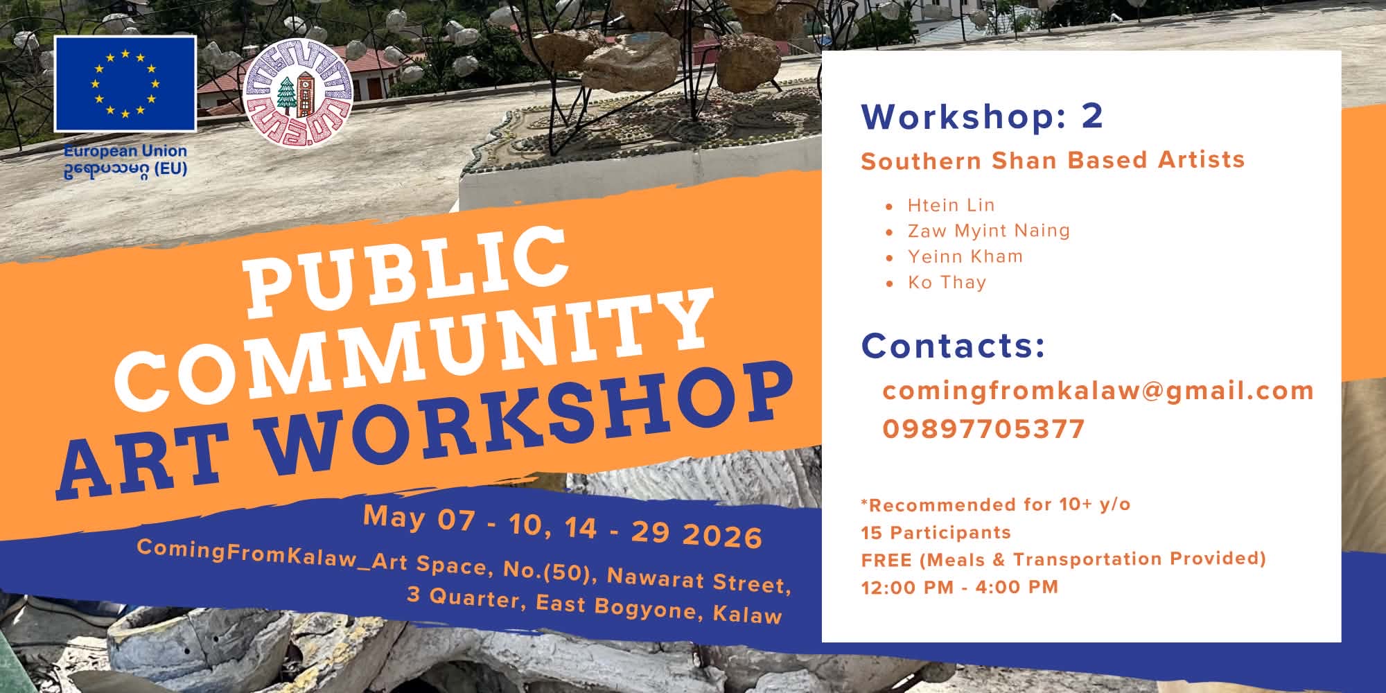 Workshop 2 — Public Community Art Workshop with Southern Shan Based Artists