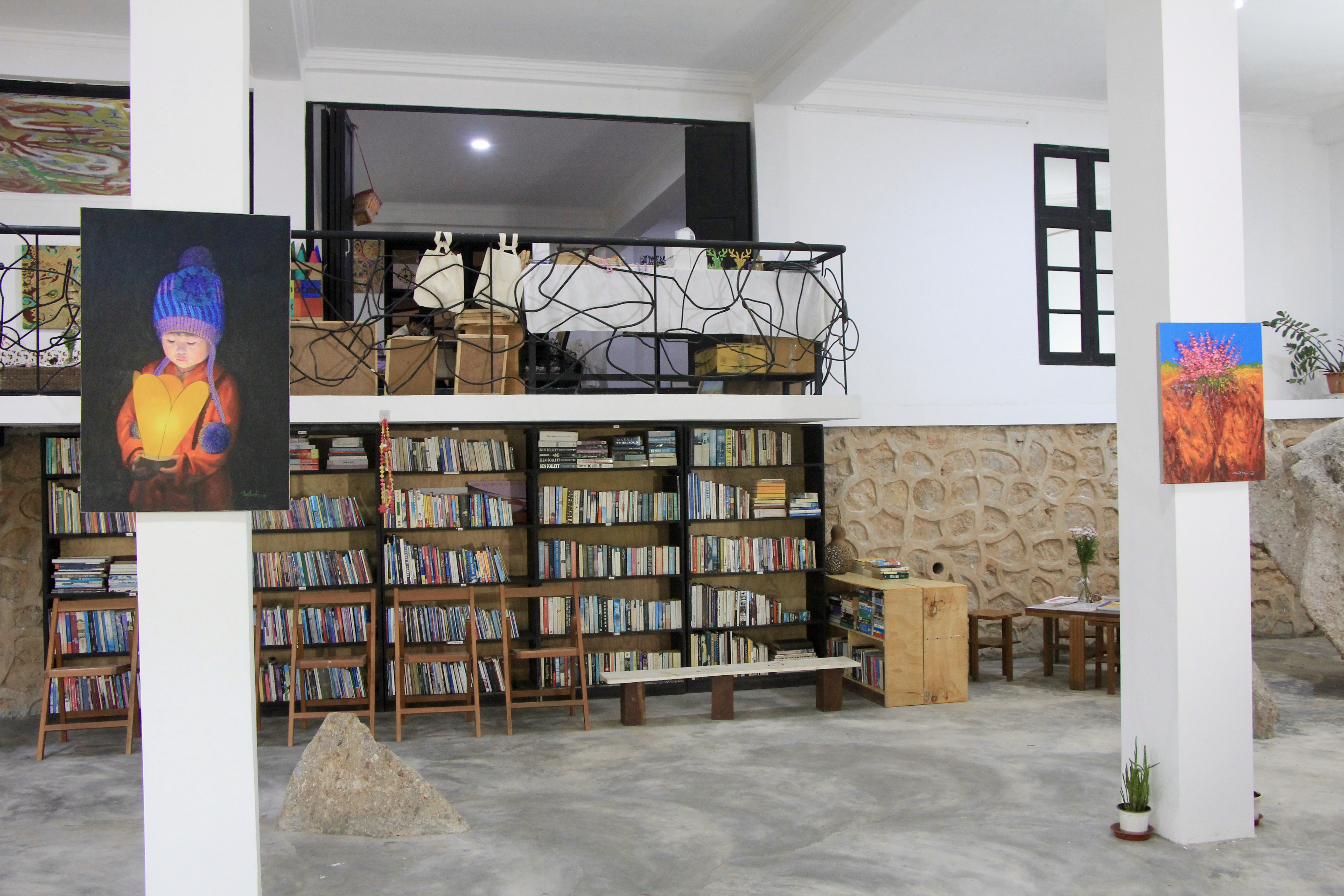Inside the gallery