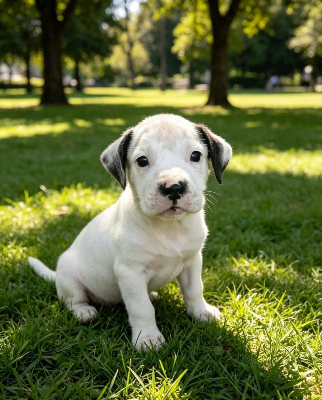 Foto de Dogo argentino con pitbull