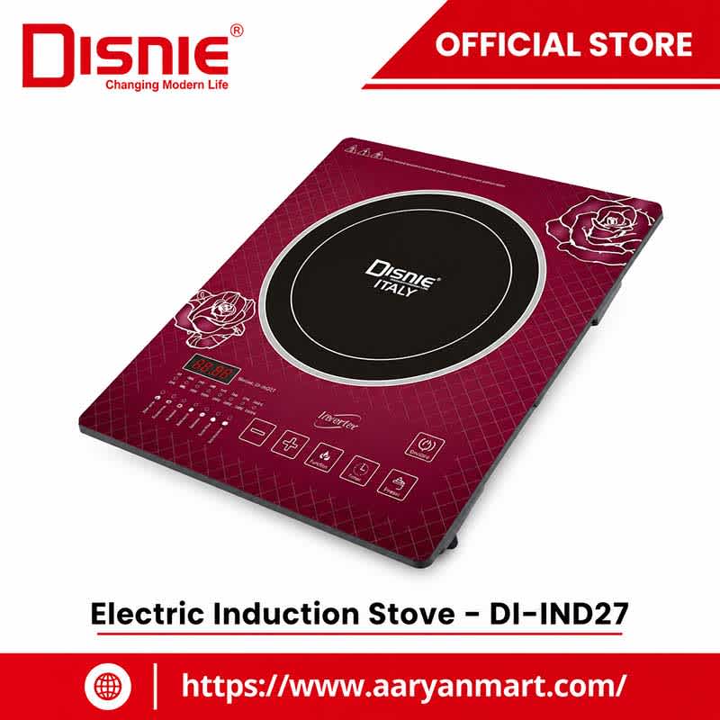 Disnie DI-IND27 2200W energy-saving electric induction stove with digital display and touch controls
