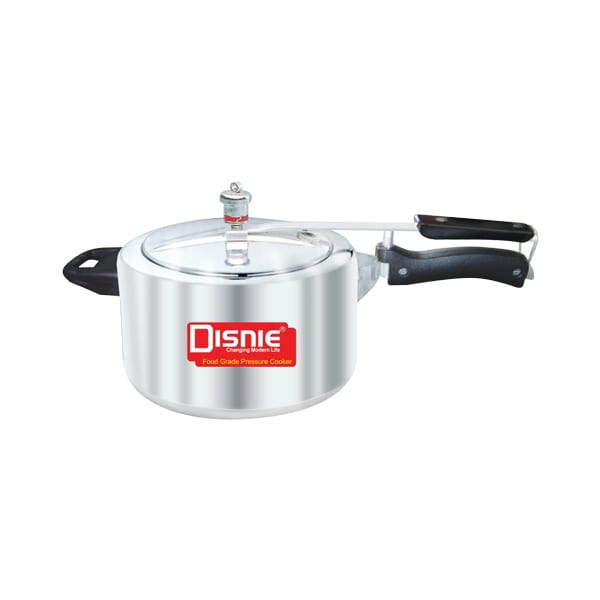 Disnie Pressure Cooker 6.5L with safety valve, locking lid and heat-proof Bakelite handle