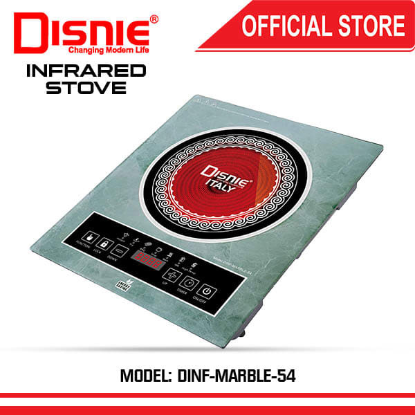 Disnie DI-INF-54 2200W marble top electric infrared cooker with digital touch controls and single heating zone