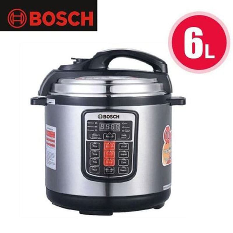 Bosch 6L electric multifunction pressure cooker with digital control panel and locking lid