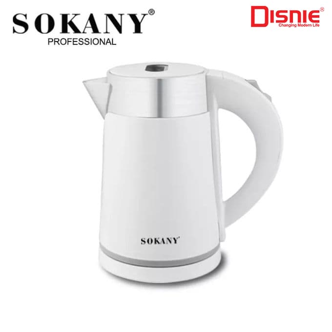 Sokany SK-0808 1500–2000W electric kettle in white