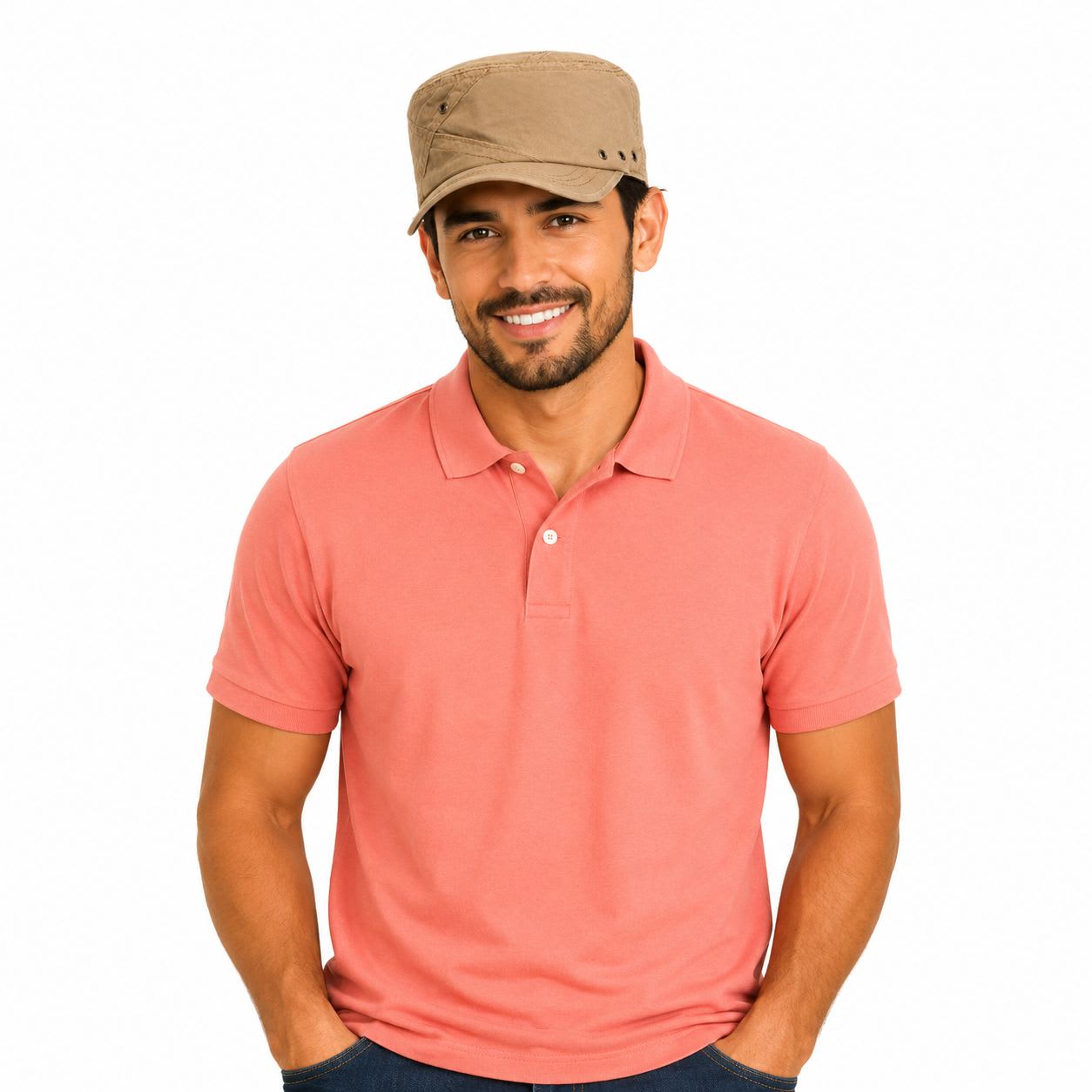 Ventilated Flat Top Army Hat