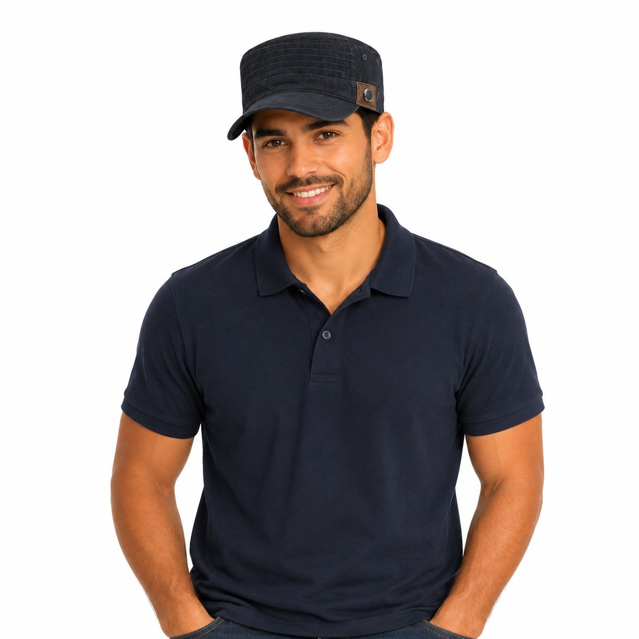Washed Cotton Flat Hat