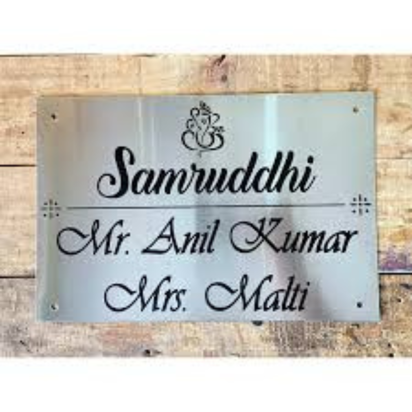 SS Steel Name Plate Bangalore