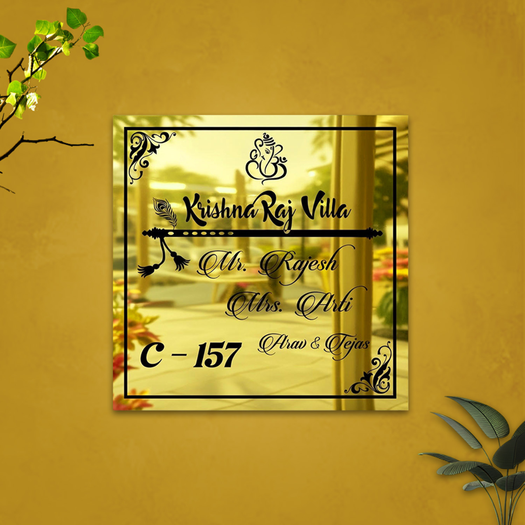 Titanium Name Plate Signage