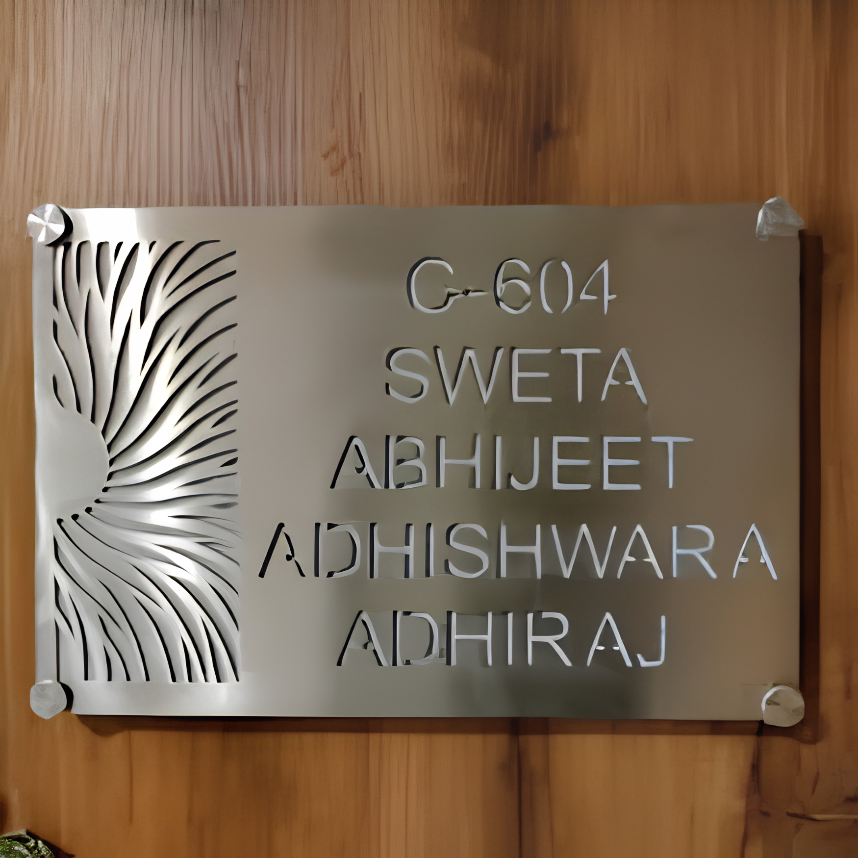 MS and SS Cutting Name Plate