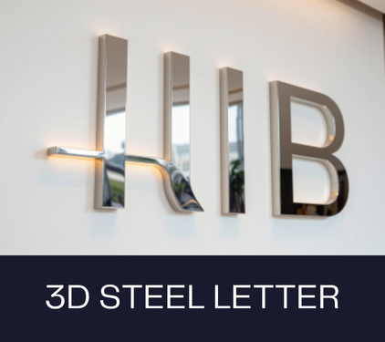 3d Steel Letter