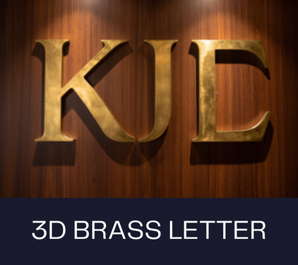 3d Brass Letter