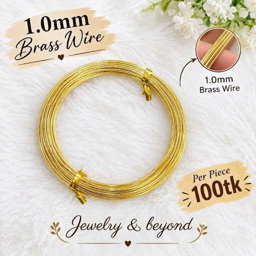 Thick Wire (1.0mm, 5m) golden 