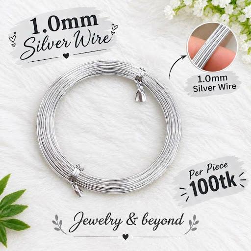 Thick Wire (1.0mm, 5m) silver 