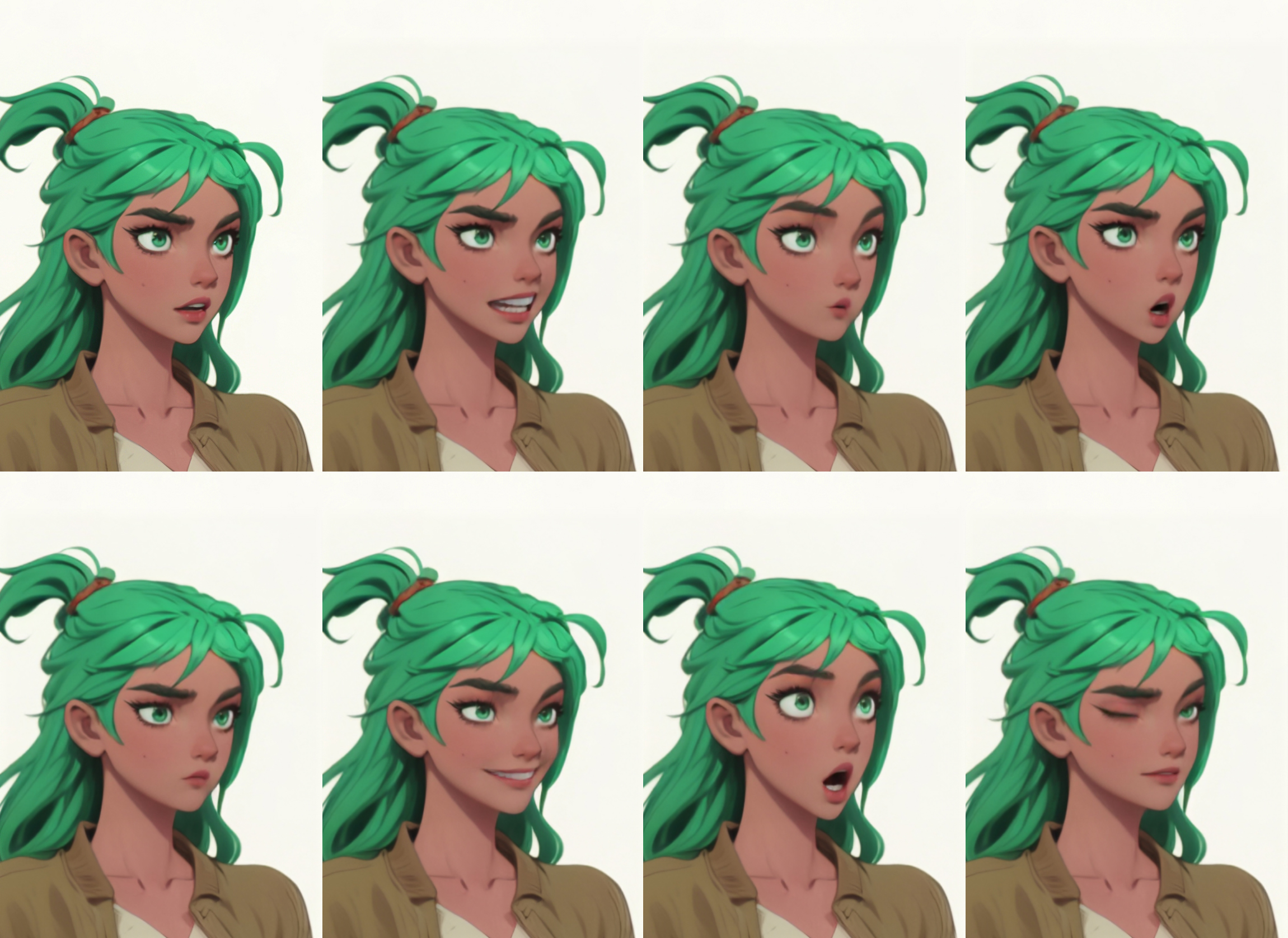 Salena facial emote composite