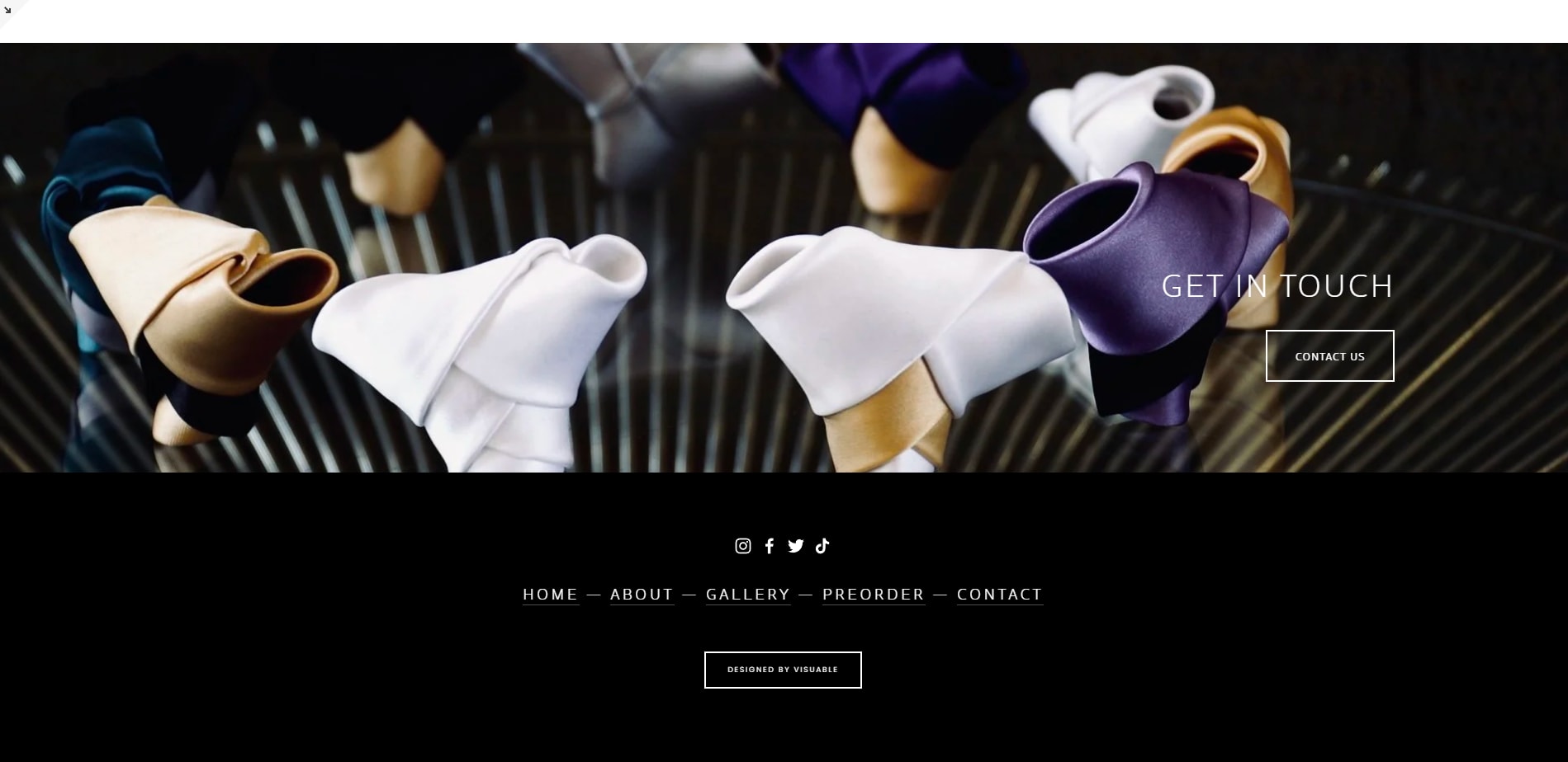 The GC Windsor store as it was on Squarespace — the footer