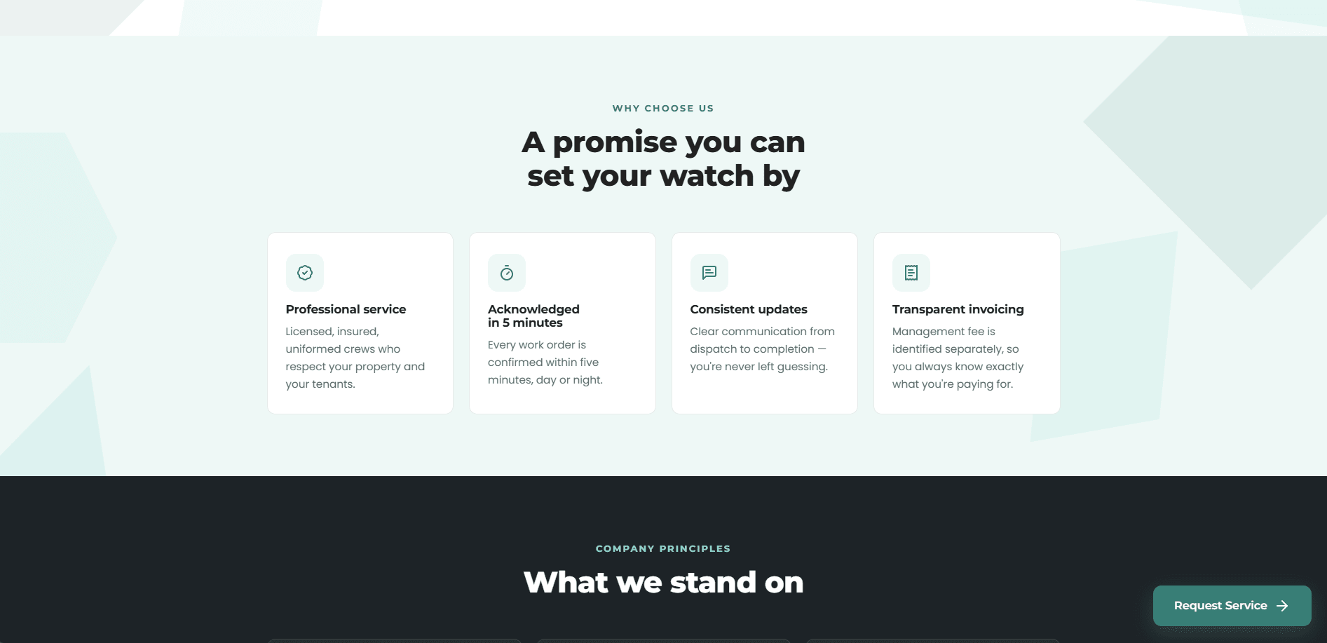 The rebuilt Proguild home page — the why choose us section