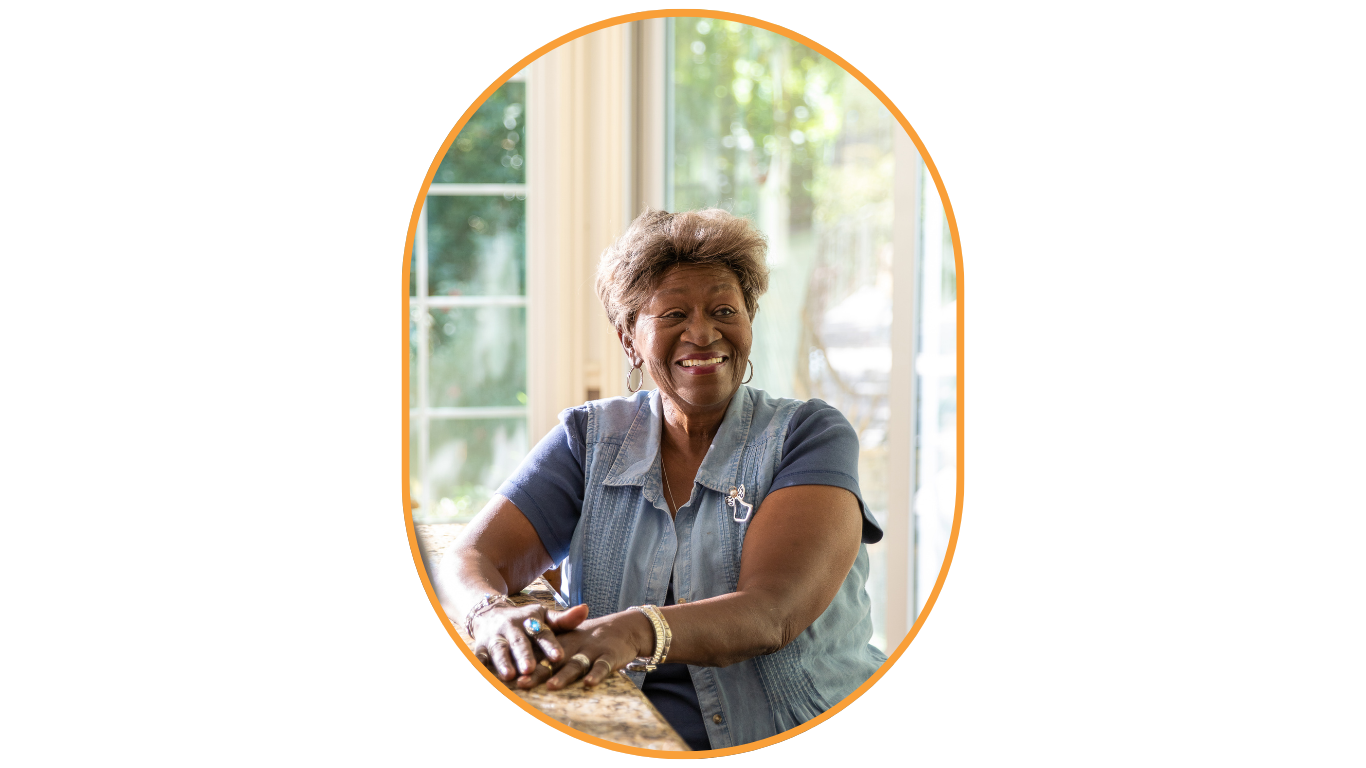 Woman smiling