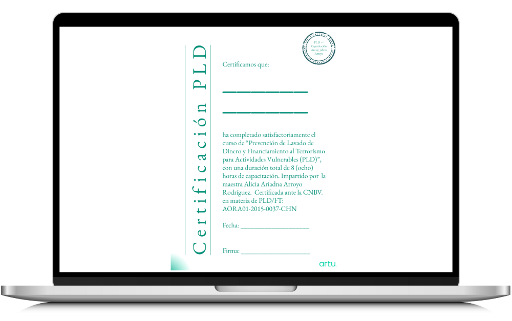 Certificado de finalización