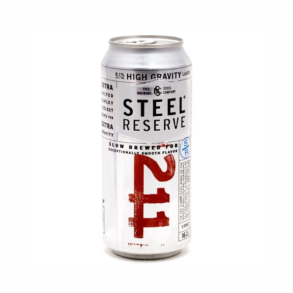 Steel Reserve 24 Oz Can — Beer