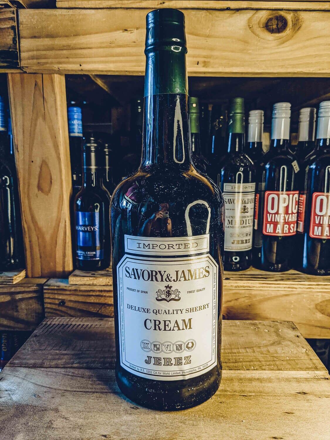 Savory  James Cream Sherry — Wine