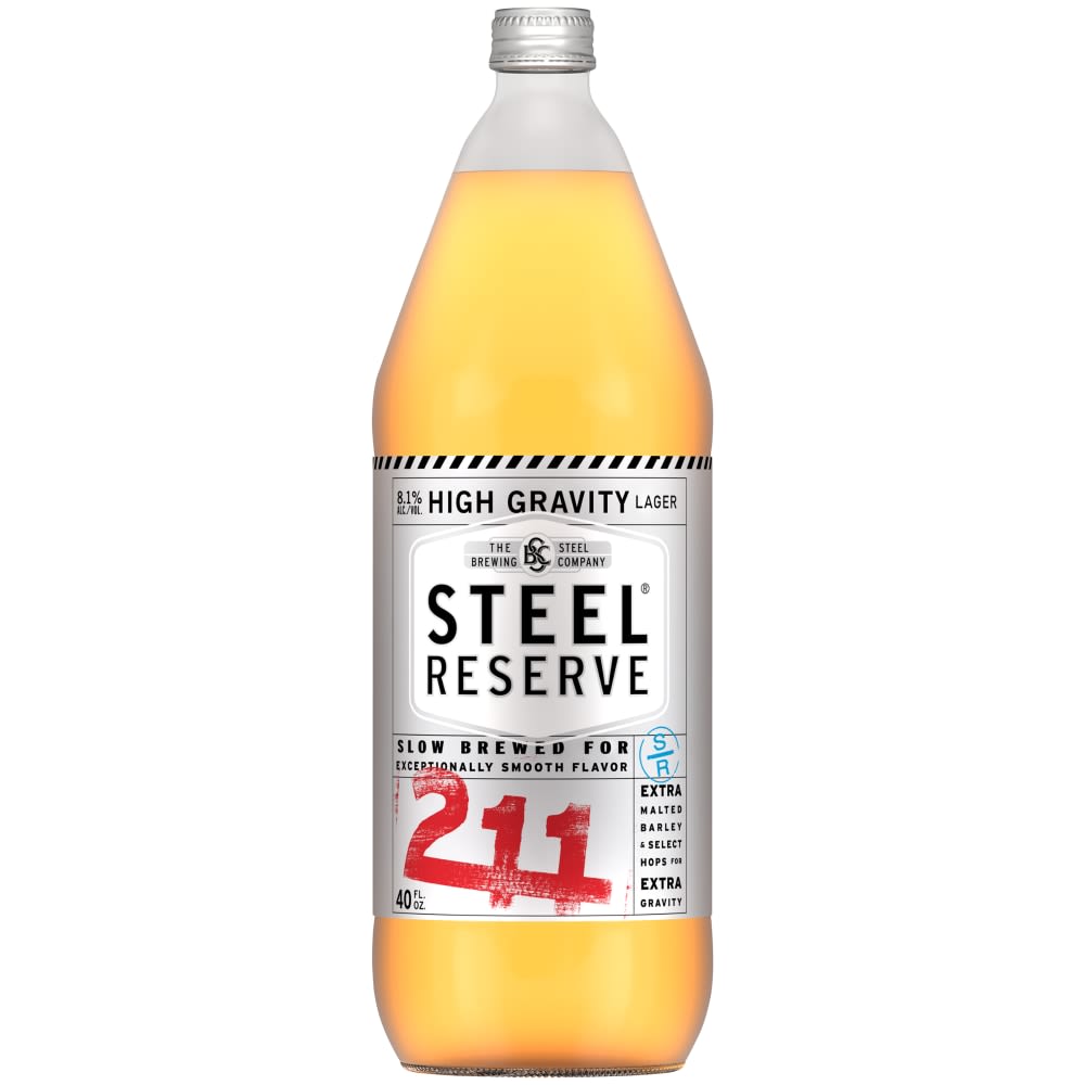 Steel Reserve 42 Oz Bot — Beer