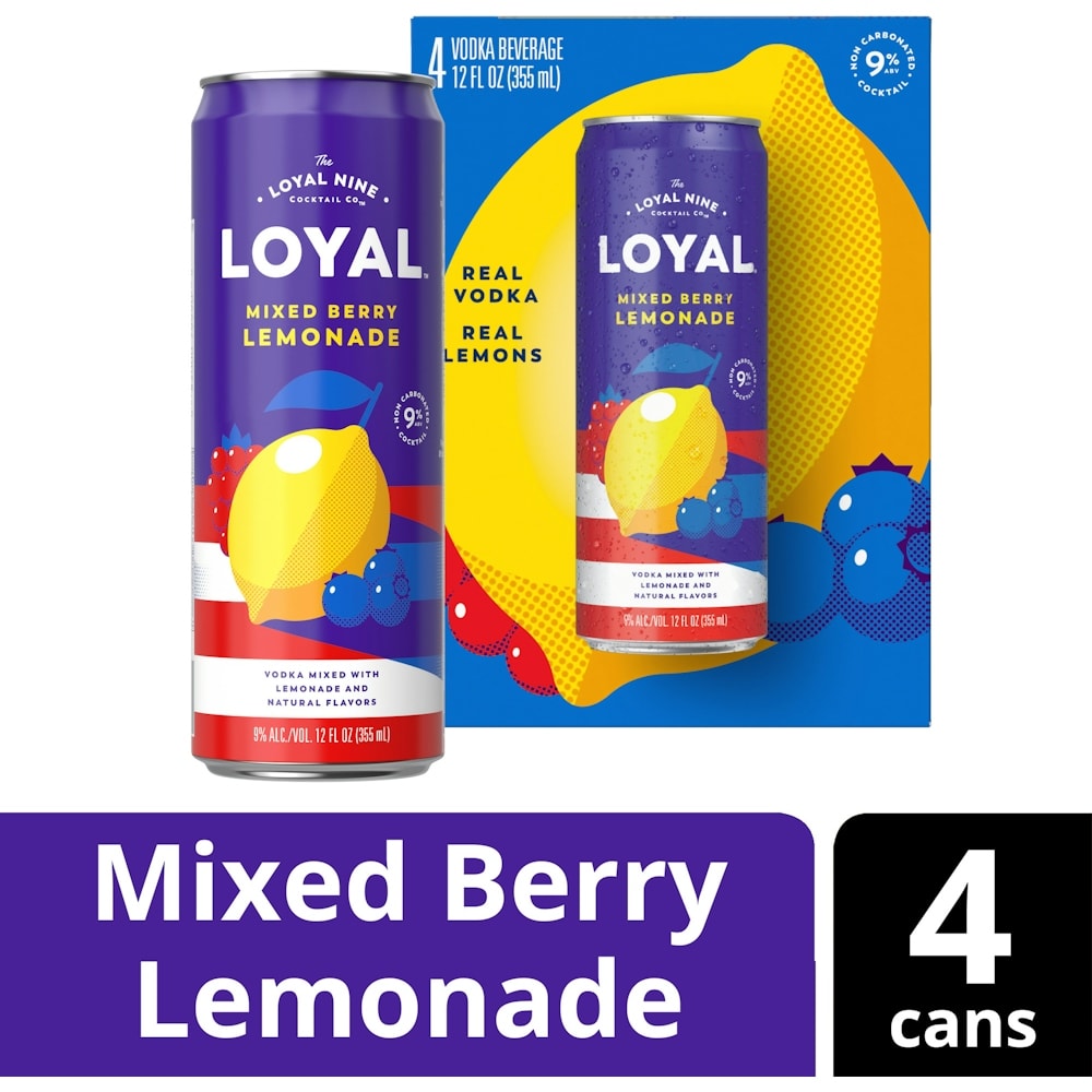 Loyal Berry Lemonade 4Pk — Mixers & Accessories