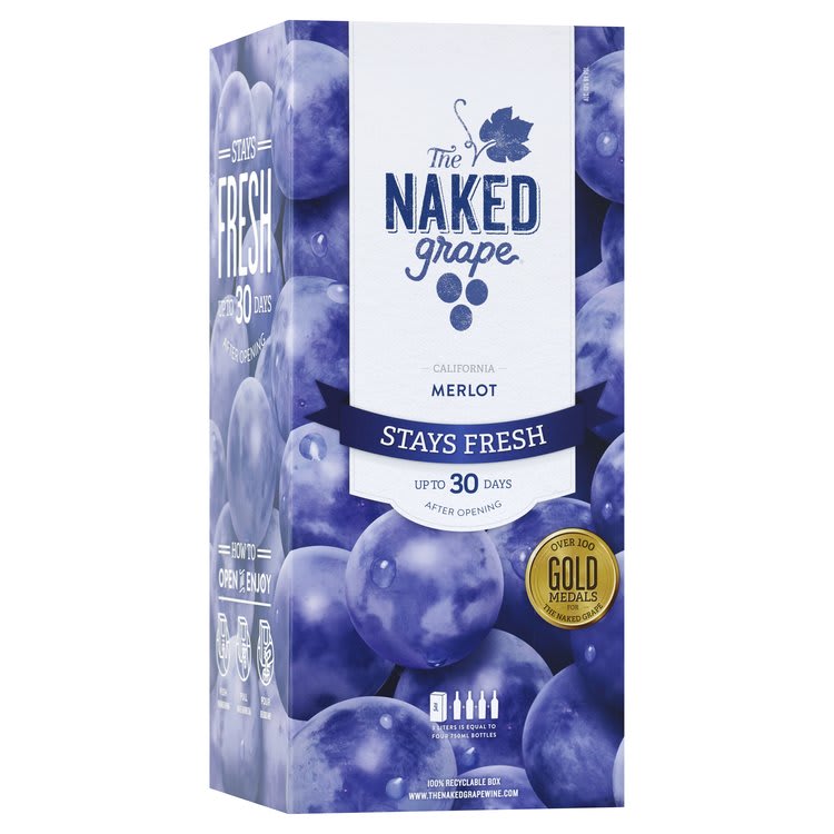 Naked Grape Merlot Box — Wine
