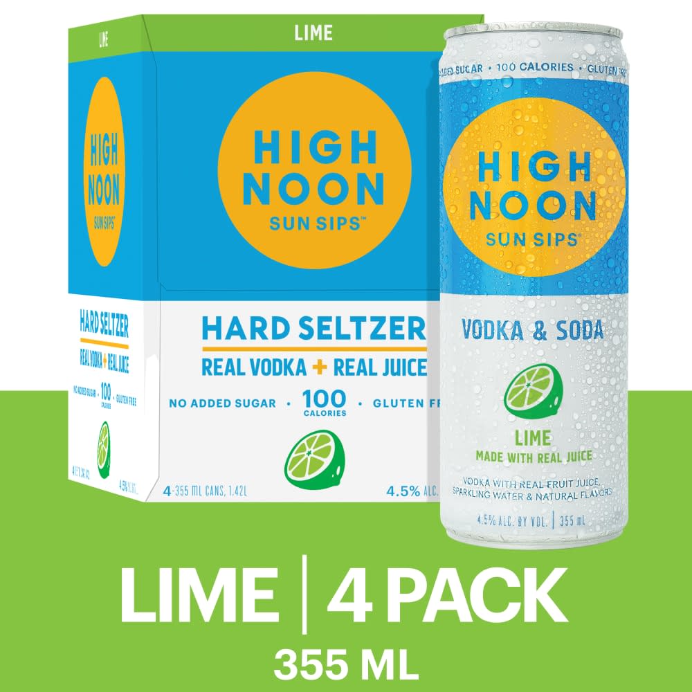 High Noon Lime 4Pk Can — Mixers & Accessories