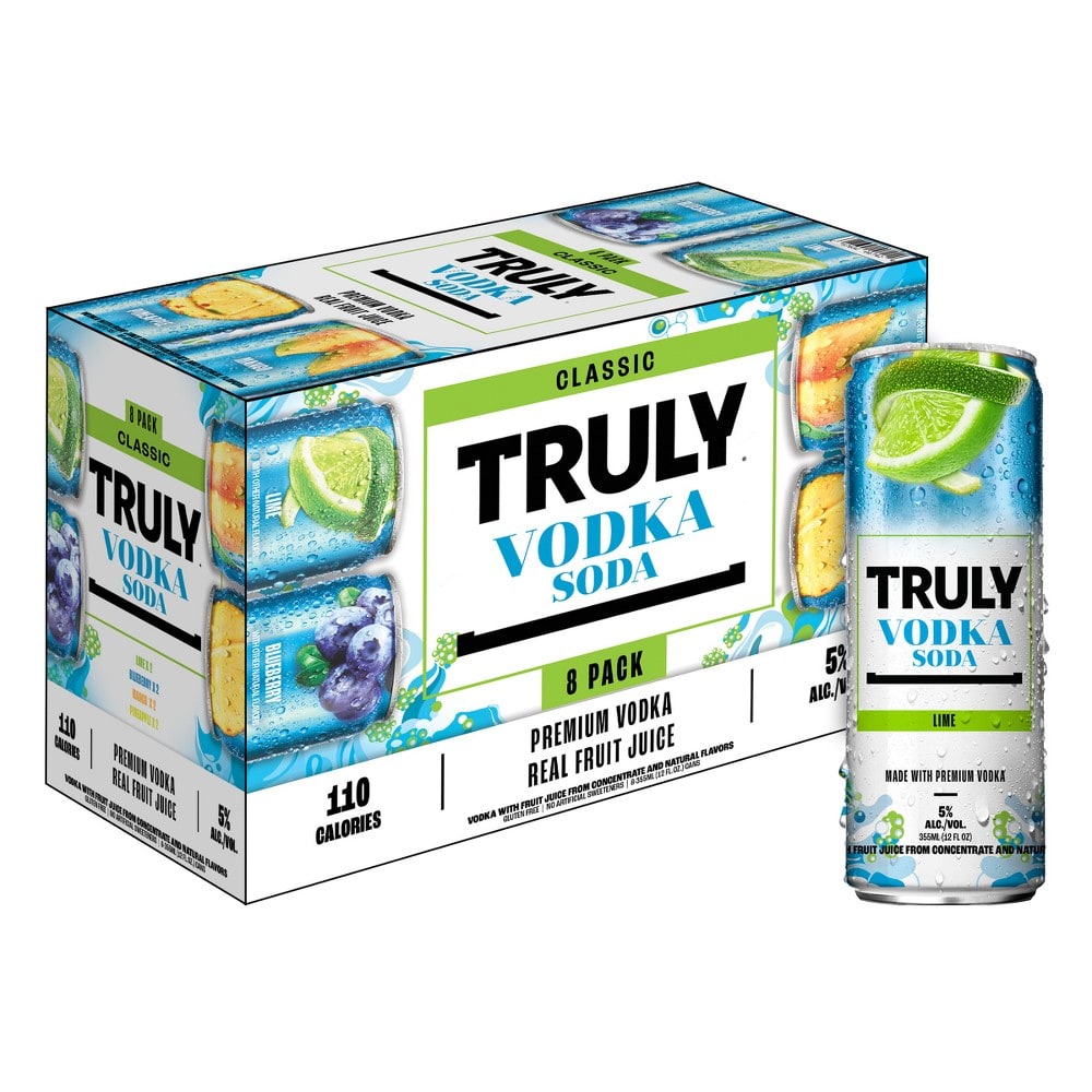 Truly Vodka Soda Var 8Pk — Mixers & Accessories