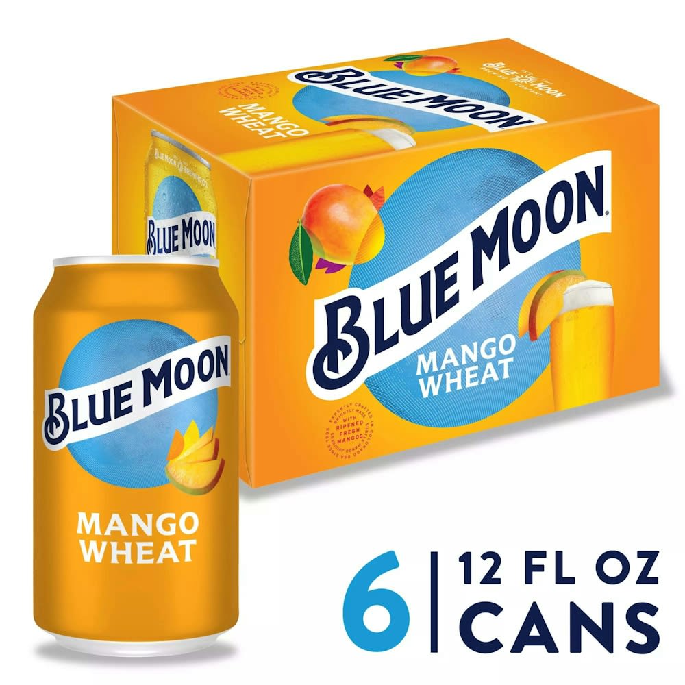 Blue Moon Mango Wheat 6Pk Can — Beer