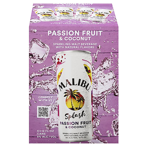 Malibu Splash Passion Fruit 4Pk — Mixers & Accessories
