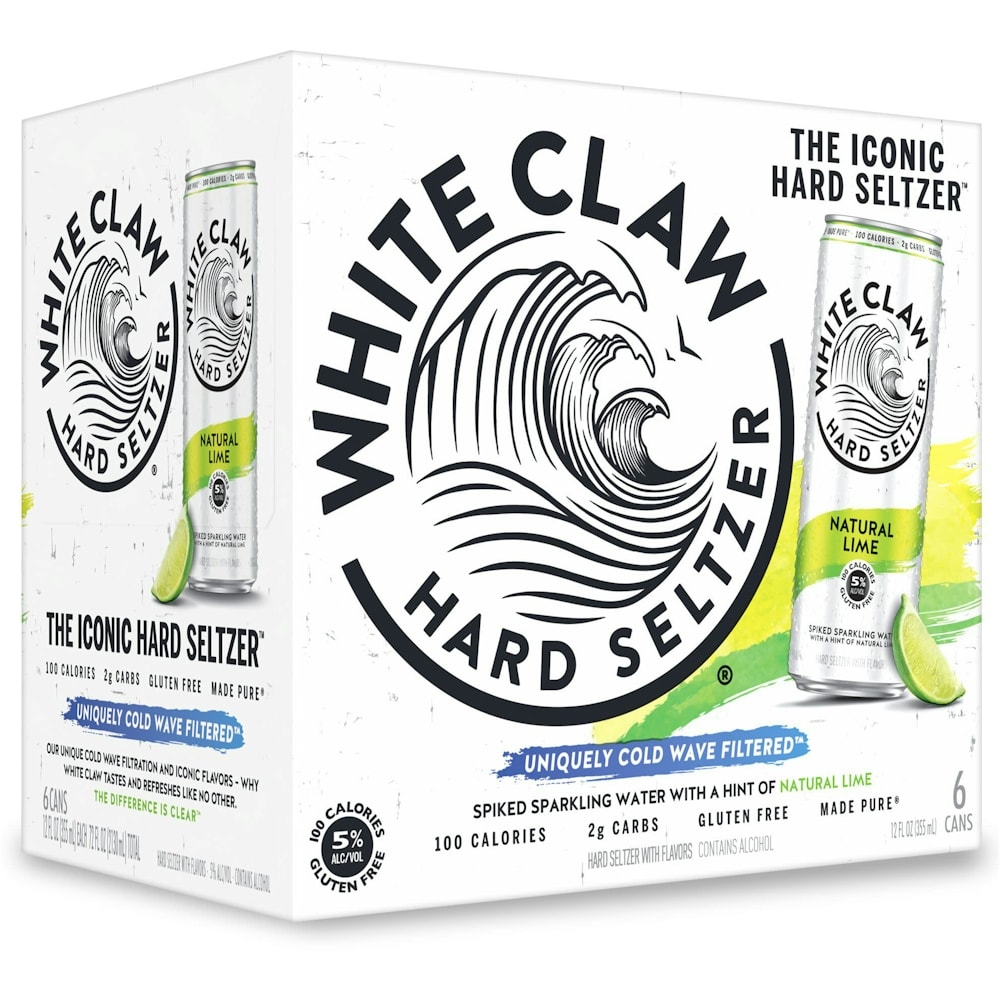 White Claw Natural Lime 6Pk — Wine