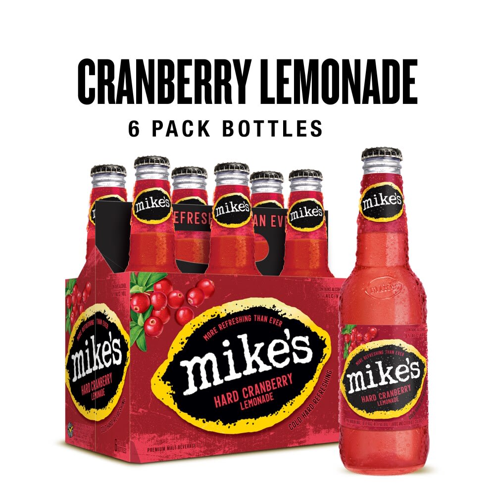 Mike'S Cranberry 6Pk Bot — Beer