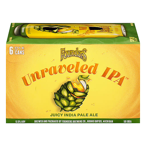 Founders Unraveled Ipa 6Pk Cans — Beer