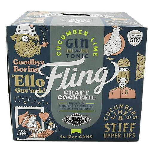 Fling Cucumber Lime Gin 4Pk Can — Mixers & Accessories