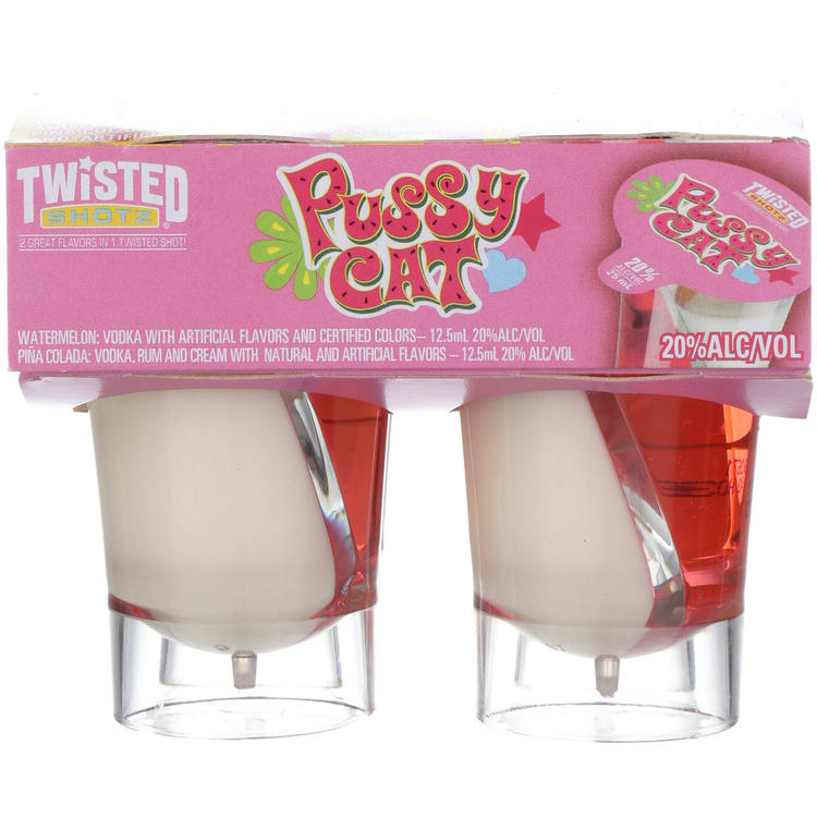 Twisted Shots Pussy Cat 4Pk — Wine