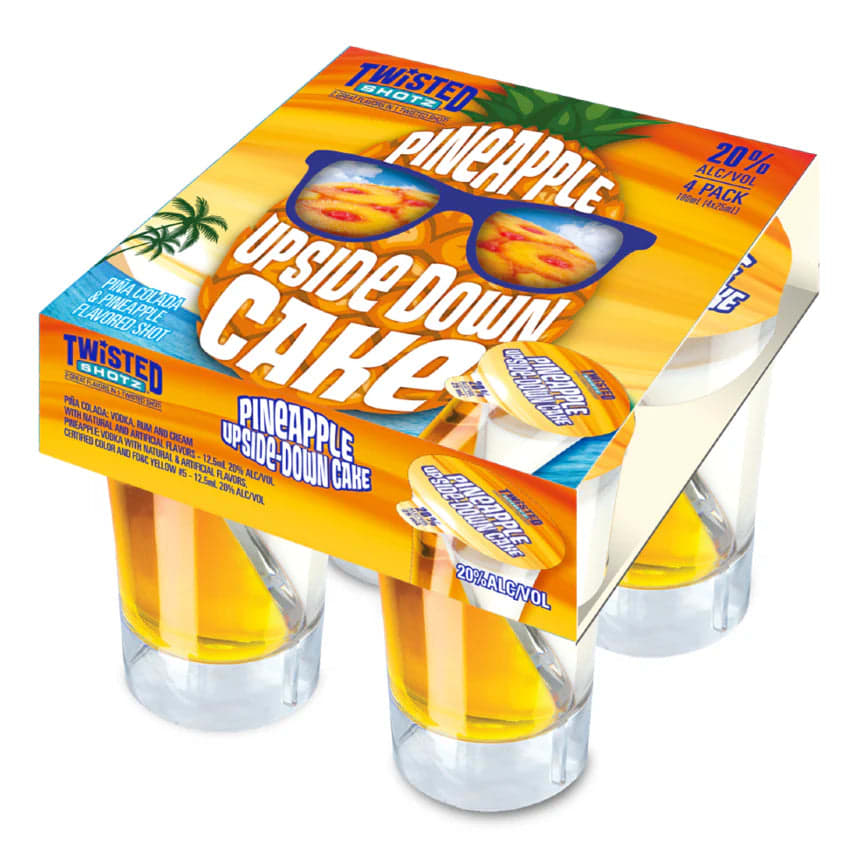Twisted Shots Pineapple  4Pk — Wine