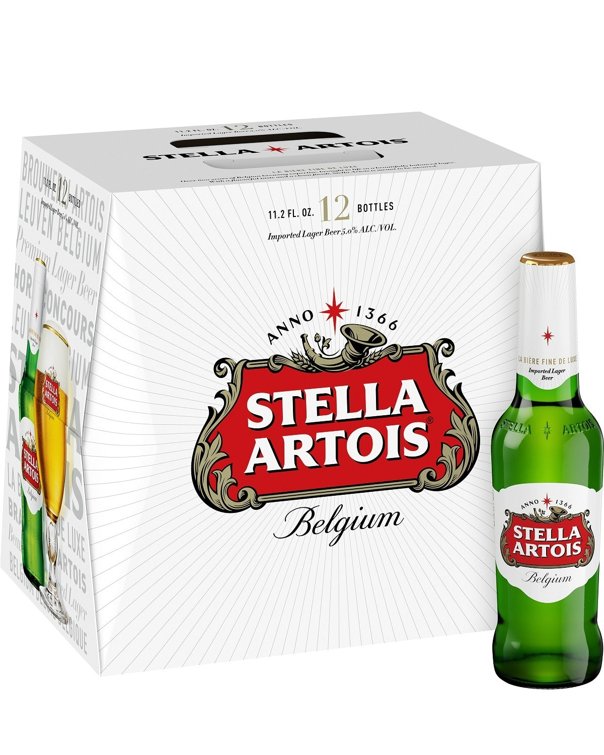 Stella Artois 12Pk Bot — Beer