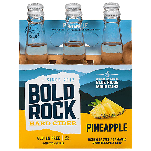 Bold Rock Hard Pineapple Cider 6Pk Nr — Beer