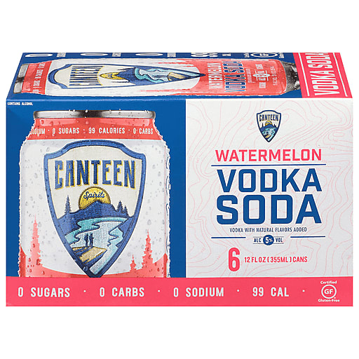 Canteen Watermelon Vod/Soda 6Pk — Wine