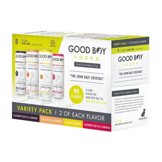 Good Boy Vodka Can 8Pk All — Mixers & Accessories