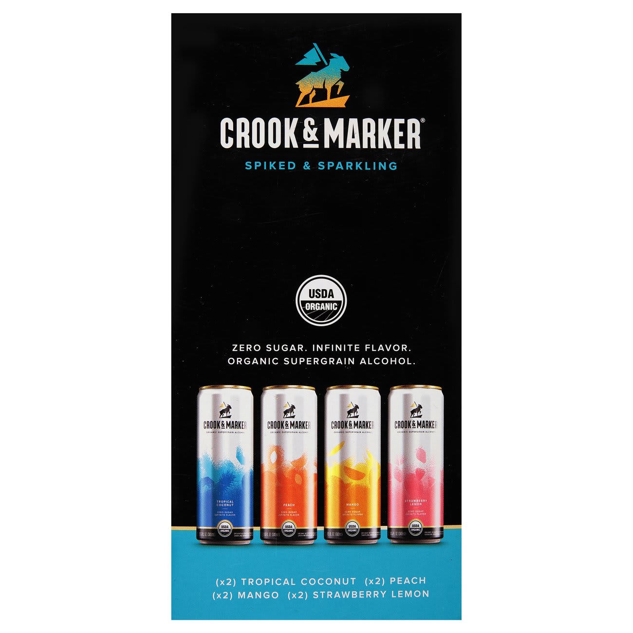 Crook  M Spiked Sparkling 8Pk Can — Mixers & Accessories