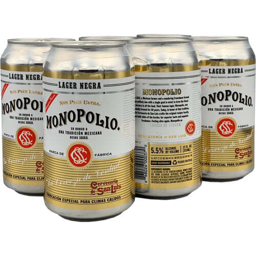 Cerveceria Sn Luis Monopolio Lager Negra  6Pk — Beer