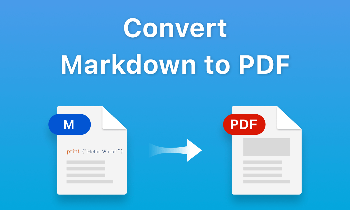Convert markdown files to PDF