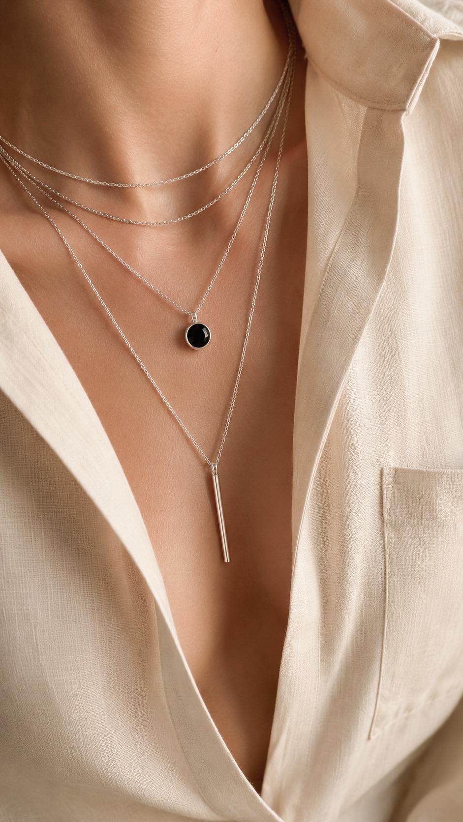 Noémie Necklace - Black