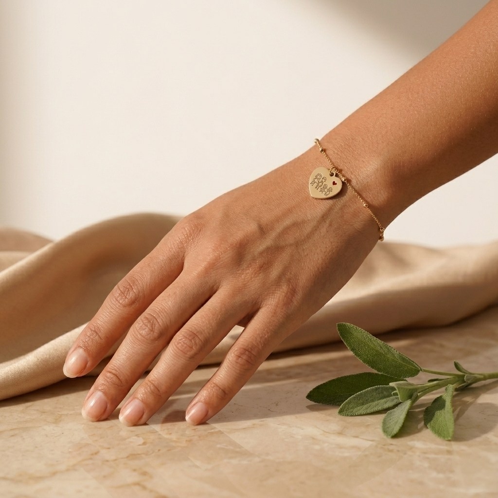 Family Heart Bracelet