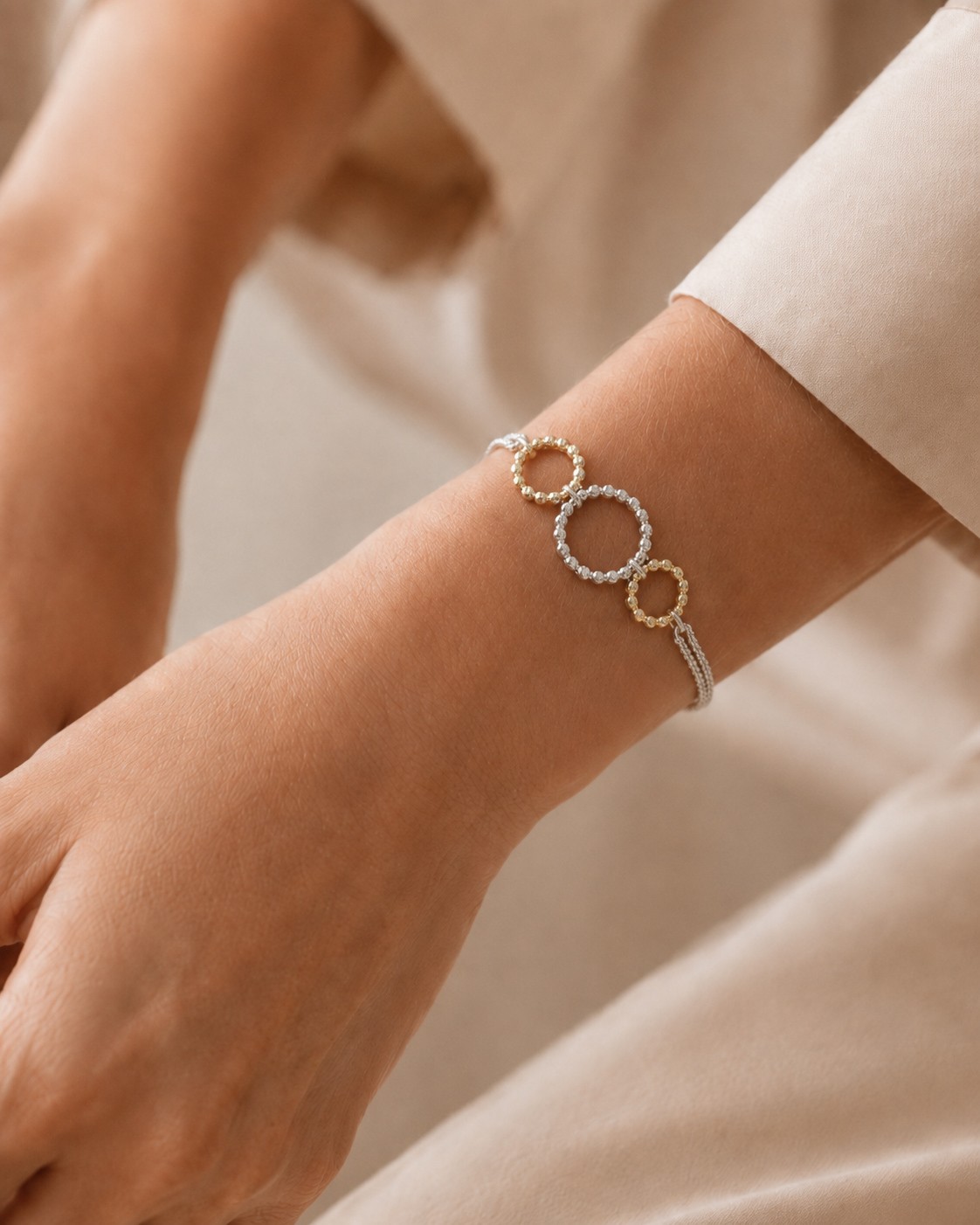 Duality Sterling Silver Bracelet