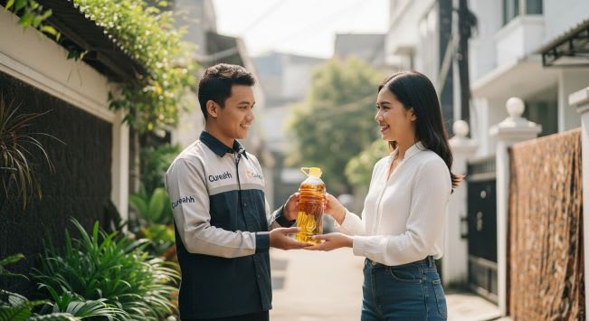 Peta area layanan pengepul minyak jelantah CUREAHH meliputi Jakarta Bogor Depok Tangerang Bekasi Jabodetabek