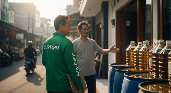 Mitra CUREAHH sukses mengelola bisnis pengepulan minyak jelantah dengan dukungan website dan SEO